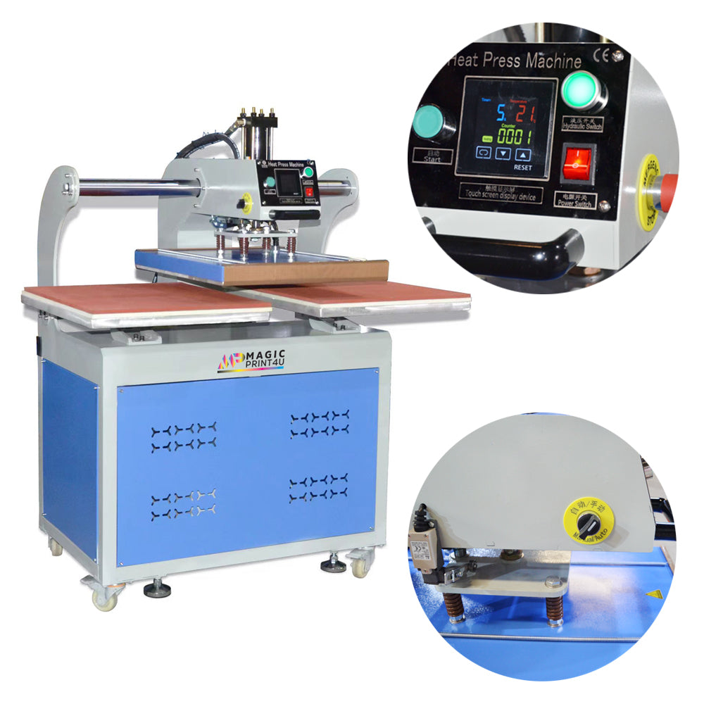 Hydraulic Dual Head Iron Heat Press - MagicPrint4U