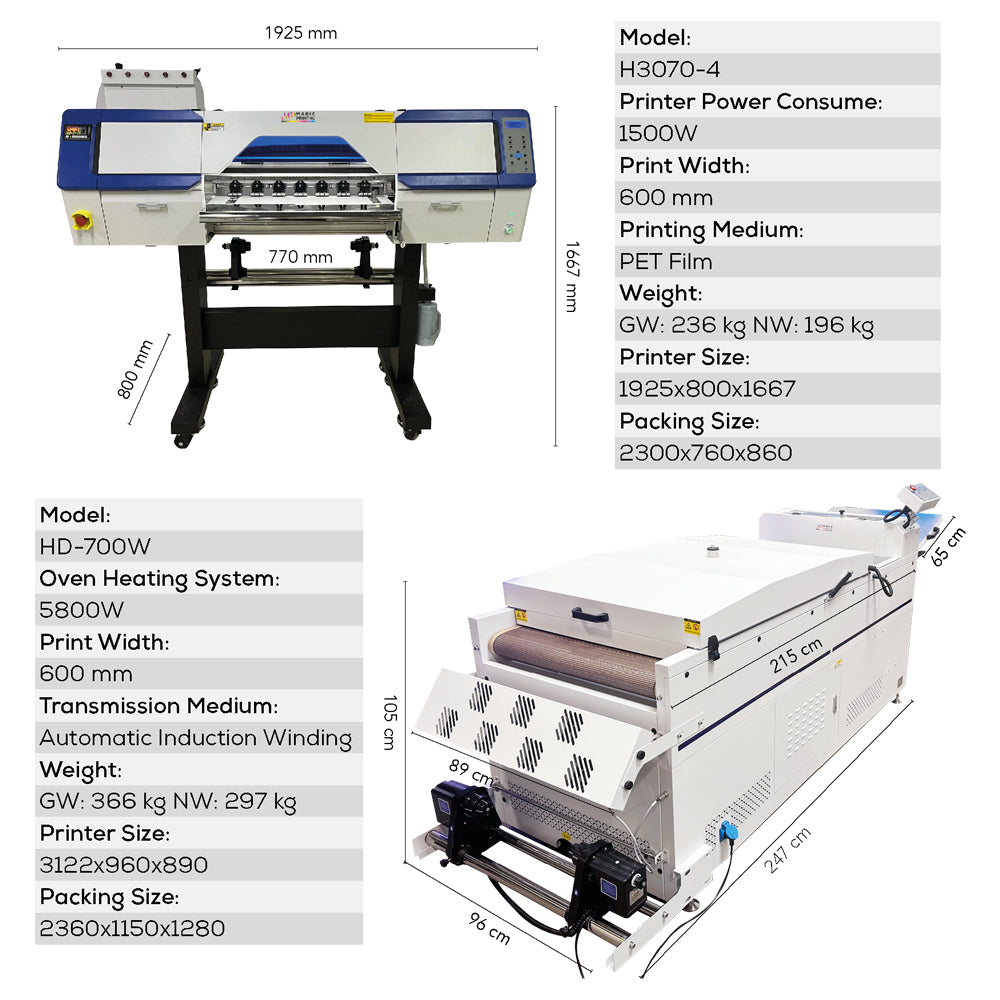 MP DTF 4HEAD FULL SET 24" - MagicPrint4U