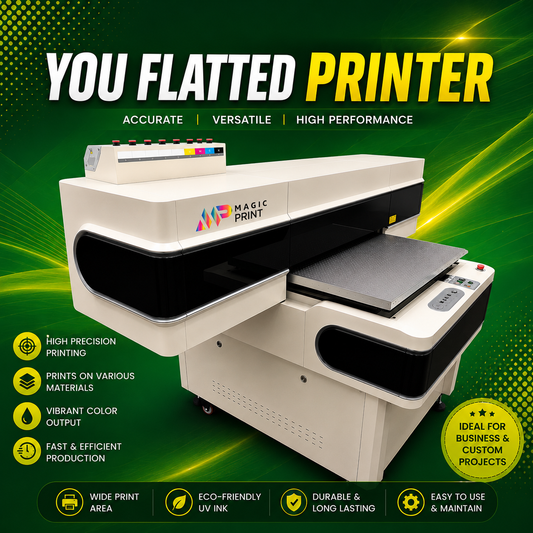 UV Flatbed Printer 24" × 36 Industrial Digital UV Printer for Acrylic, Wood, Glass, Metal & Plastic