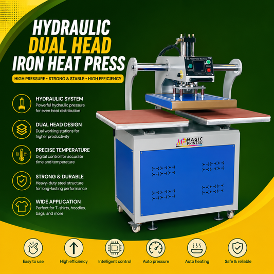 Hydraulic Dual Head Iron Heat Press