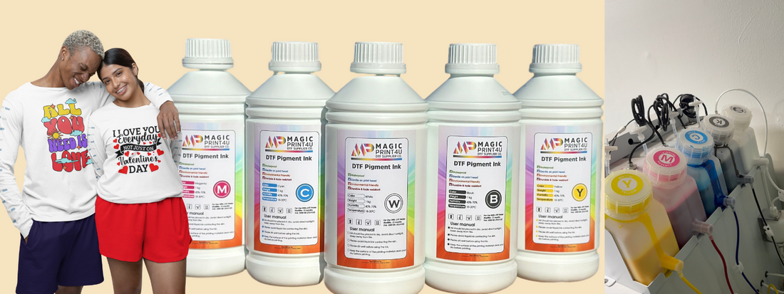 Magic Print DTF Ink, DTF Printing Ink, CMYK & White