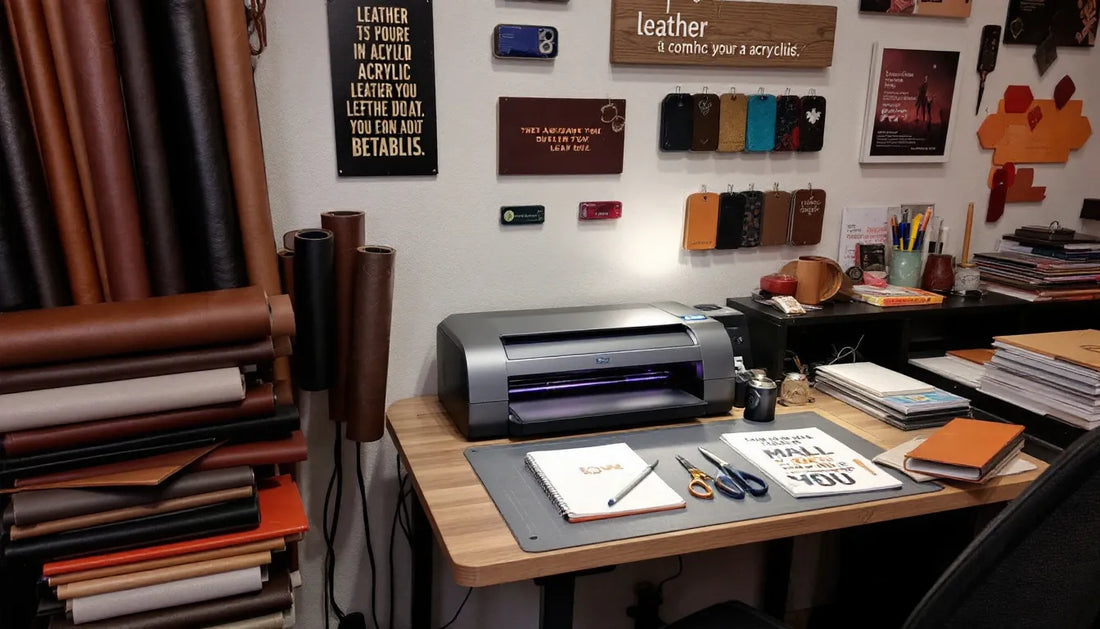 Start a Leather and Acrylic Business at Home With a UV DTF Printer