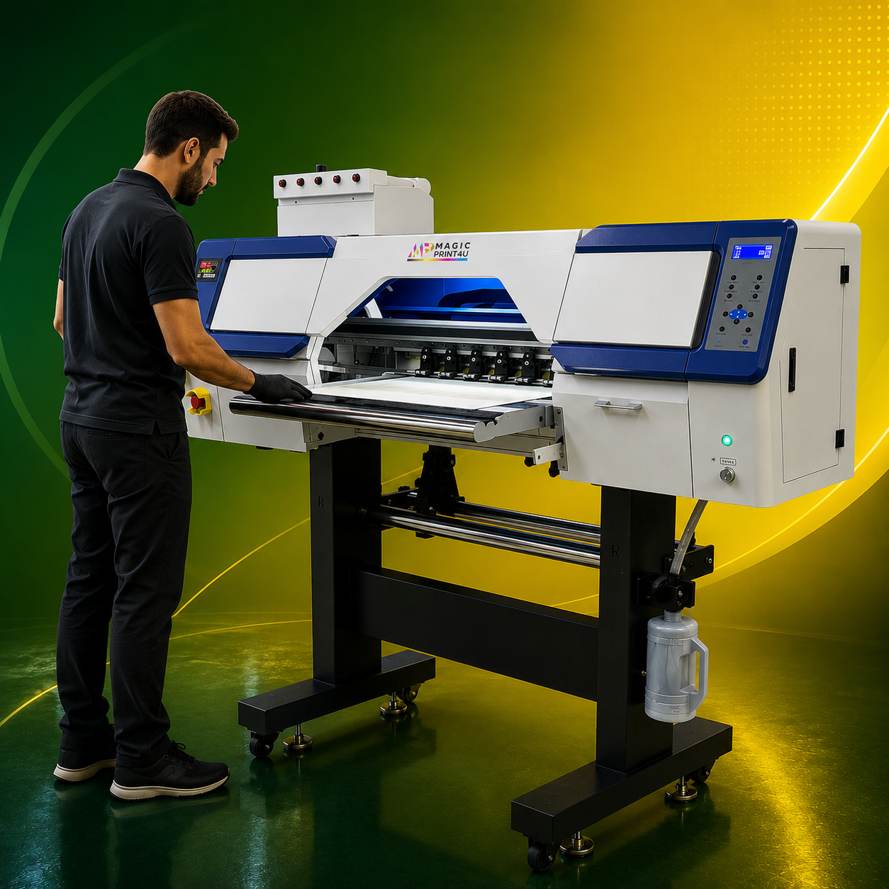 24" DTF Printer 4 Head – High Speed Direct to Film Printing Machine