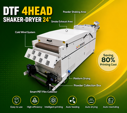 DTF 4HEAD SHAKER-DRYER 24"