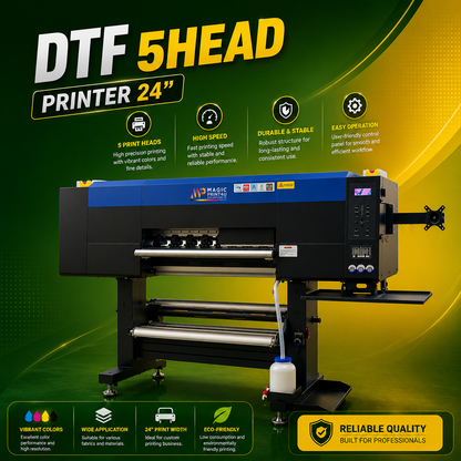 DTF 5HEAD PRINTER 24"