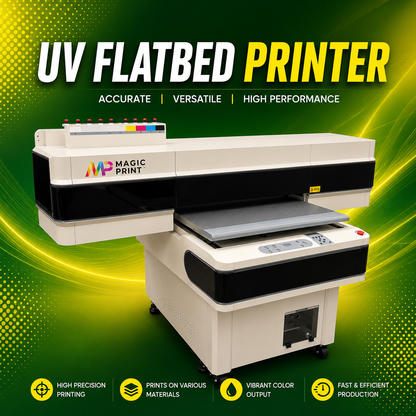 UV Flatbed Printer 24" × 36  Industrial Digital UV Printer for Acrylic, Wood, Glass, Metal & Plastic