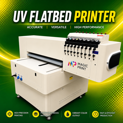 UV Flatbed Printer 24" × 36  Industrial Digital UV Printer for Acrylic, Wood, Glass, Metal & Plastic