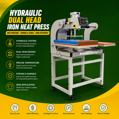 Hydraulic Dual Head Iron Heat Press