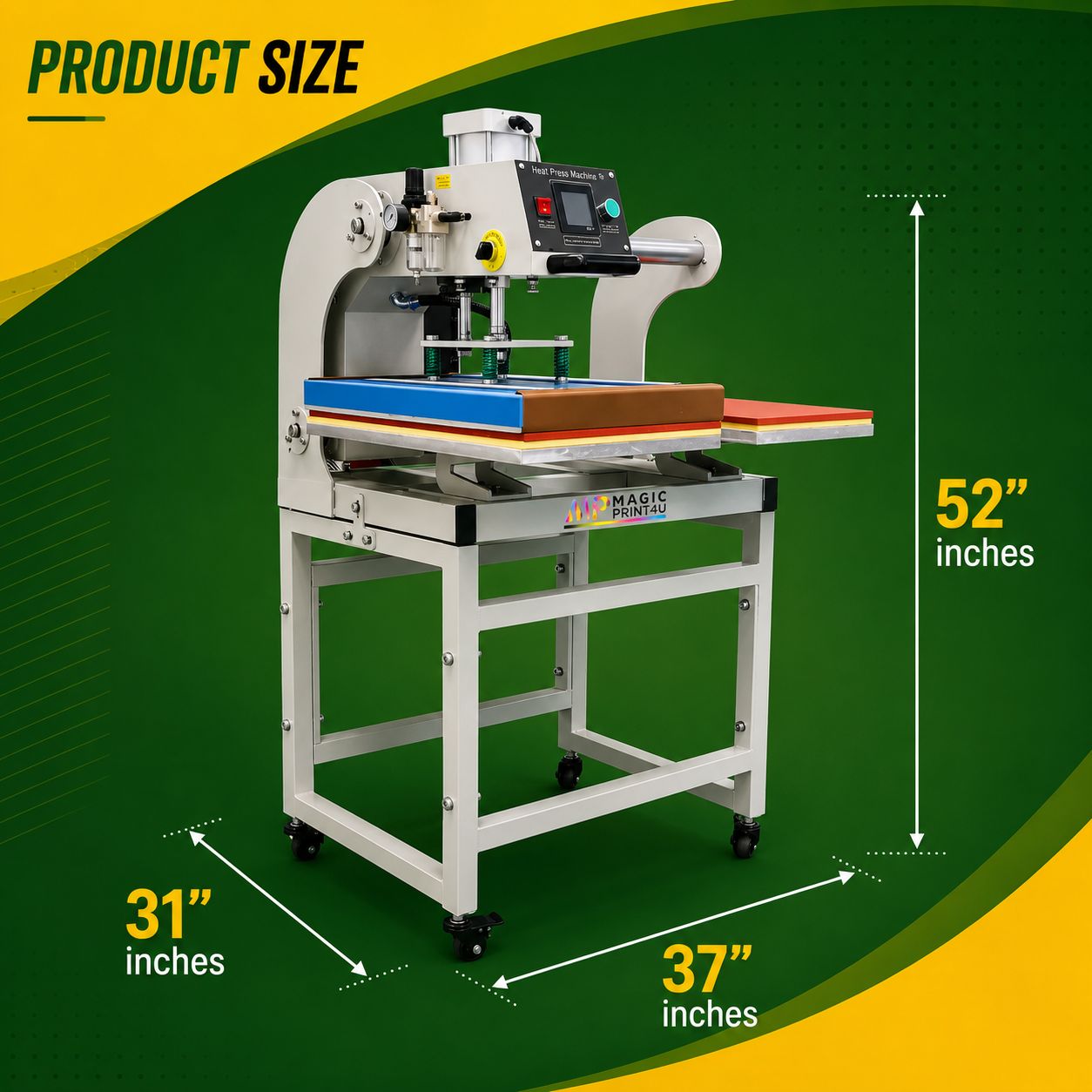 Pneumatic Dual Head Iron Heat Press