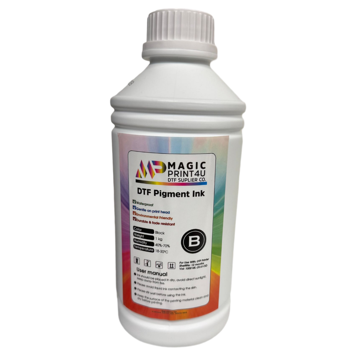DTF Pigment Ink Black – High-Quality Ink for Vibrant DTF Prints