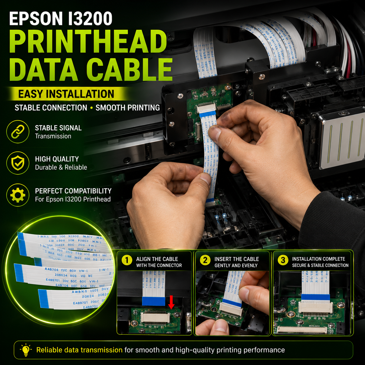 EPSON I 3200 PRINTHEAD DATA CABLE
