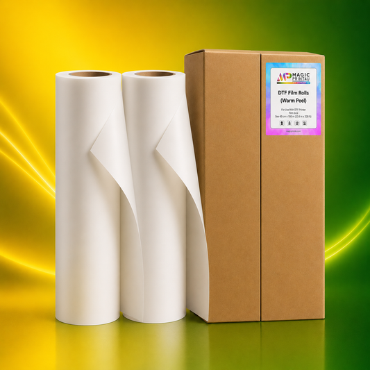 DTF Hot Peel Film Roll 24” Fast Release Transfer Film for Professional DTF Printing  Magic Print 4U