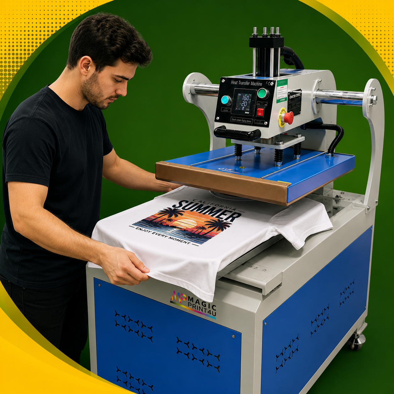 Hydraulic Dual Head Iron Heat Press