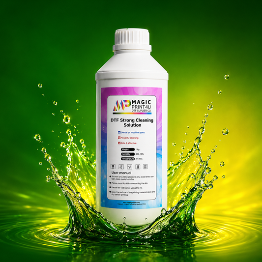 Premium DTF Strong Cleaning Solution  Deep Cleaning Formula for DTF Printers, Printheads, White Ink & Ink Lines