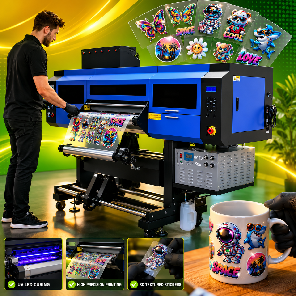 UV DTF Printer 24” High-Performance Direct to Film Printer for Hard Surfaces