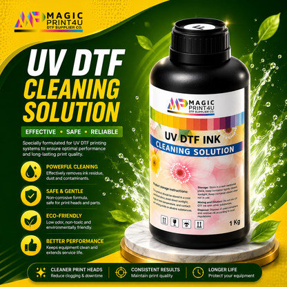 UV DTF Cleaning Solution 1L Printer Maintenance & Anti-Clog Formula