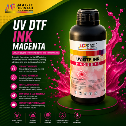 UV DTF CMYK& White Ink , Vibrant & Smooth  Kingdom DTF