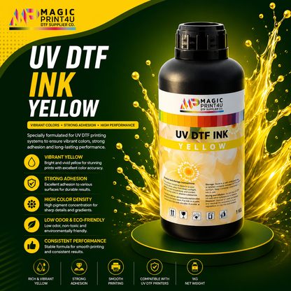 UV DTF CMYK& White Ink , Vibrant & Smooth  Kingdom DTF